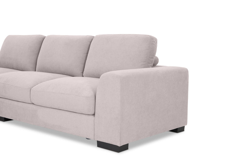 JOSEPHINE FABRIC 3 SEATER LHF CHAISE GREY