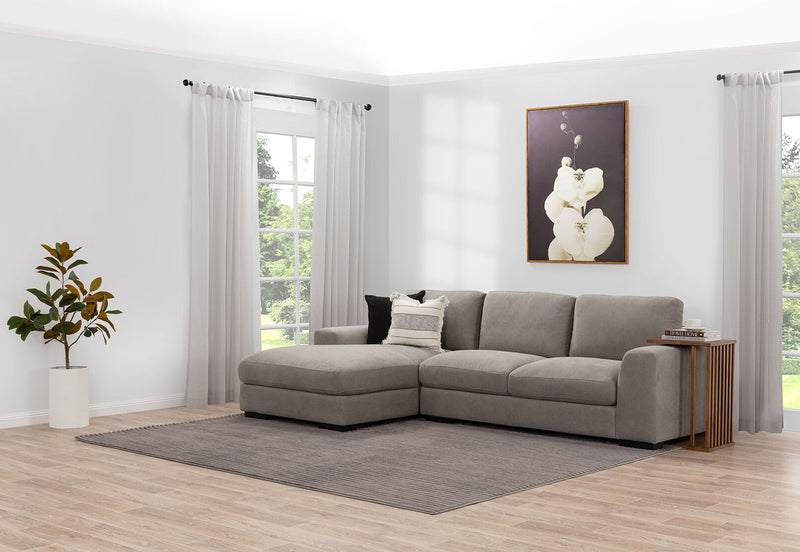 JOSEPHINE FABRIC 3 SEATER LHF CHAISE GREY