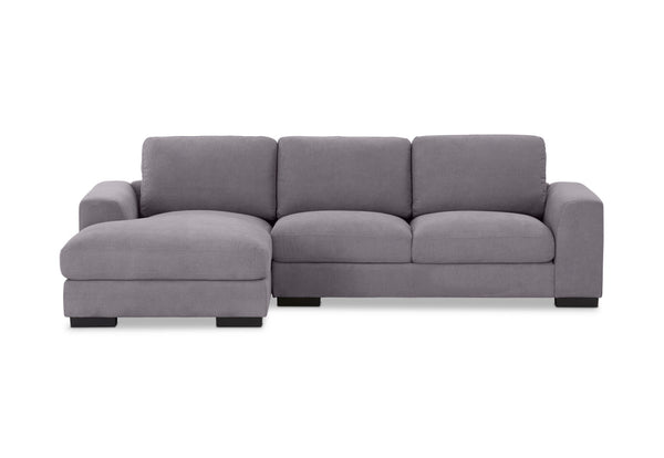 JOSEPHINE FABRIC 3 SEATER LHF CHAISE DARK GREY