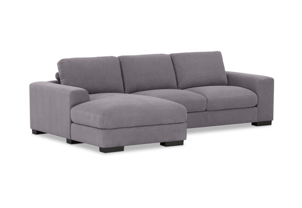 JOSEPHINE FABRIC 3 SEATER LHF CHAISE DARK GREY