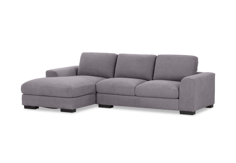 JOSEPHINE FABRIC 3 SEATER LHF CHAISE DARK GREY