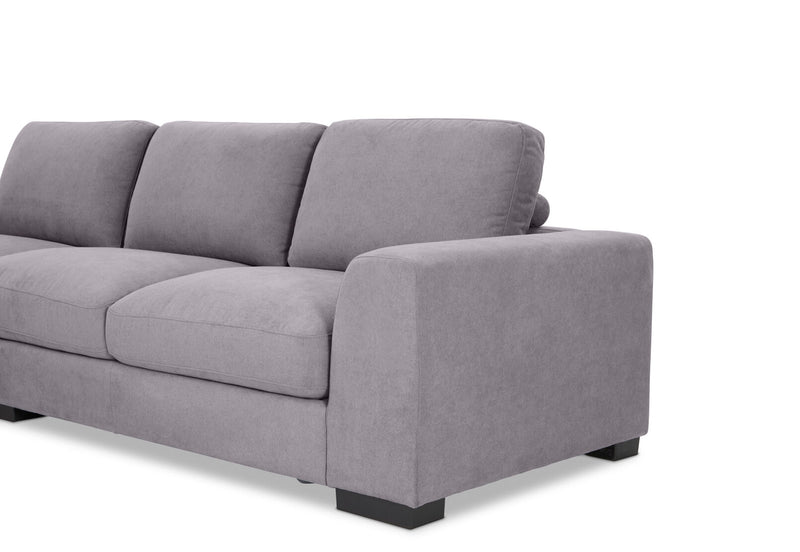 JOSEPHINE FABRIC 3 SEATER LHF CHAISE DARK GREY