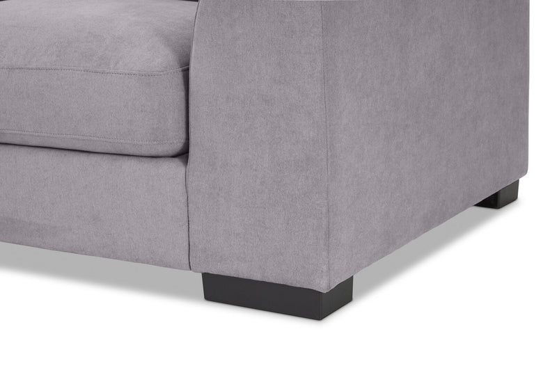 JOSEPHINE FABRIC 3 SEATER LHF CHAISE DARK GREY