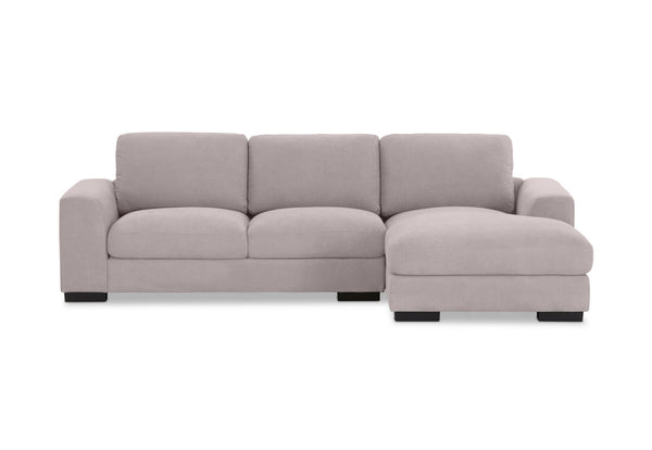 JOSEPHINE FABRIC 3 SEATER RHF CHAISE GREY