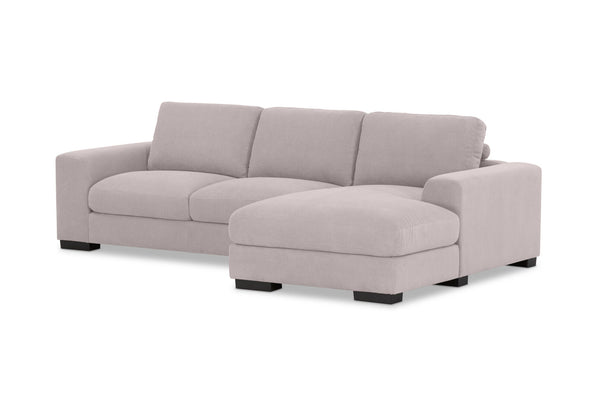 JOSEPHINE FABRIC 3 SEATER RHF CHAISE GREY
