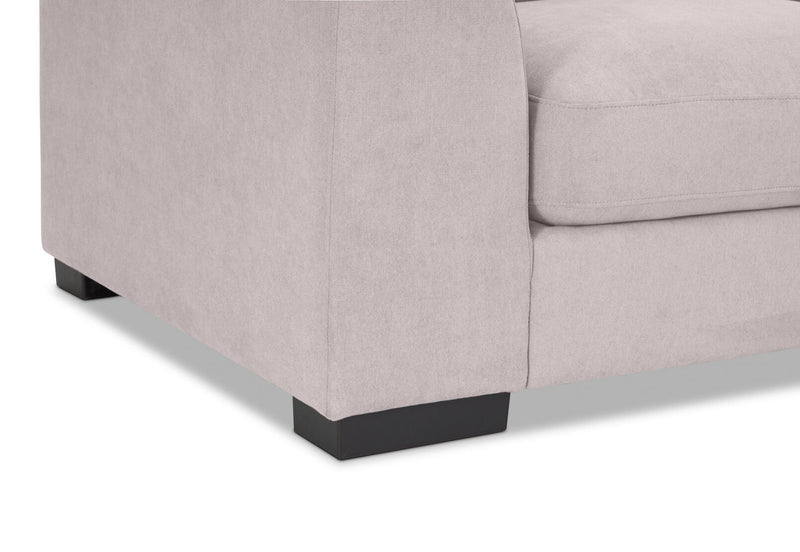 JOSEPHINE FABRIC 3 SEATER RHF CHAISE GREY