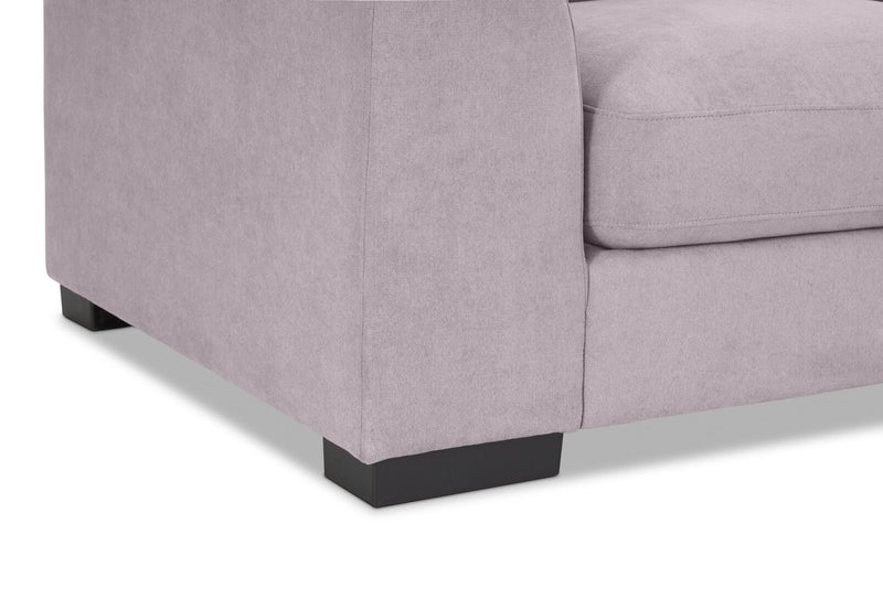 JOSEPHINE FABRIC 3 SEATER RHF CHAISE MID GREY