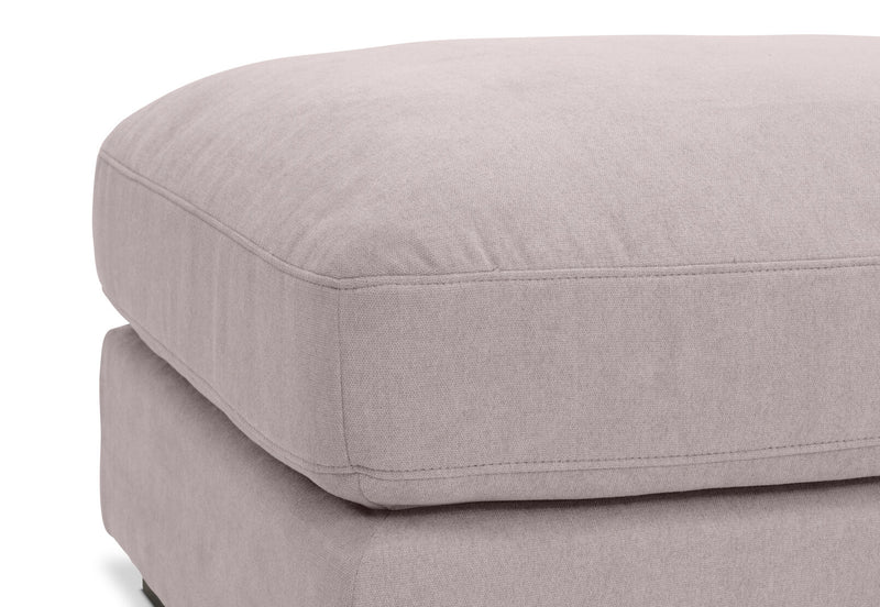 JOSEPHINE FABRIC LARGE OTTOMAN GREY