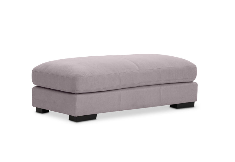 JOSEPHINE FABRIC LARGE OTTOMAN MID GREY