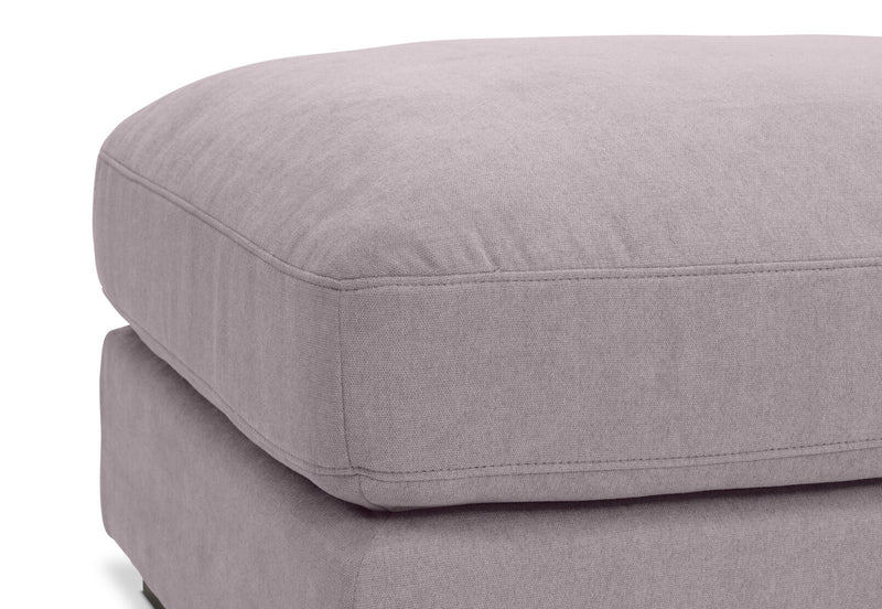 JOSEPHINE FABRIC LARGE OTTOMAN MID GREY