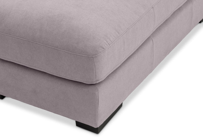 JOSEPHINE FABRIC LARGE OTTOMAN MID GREY