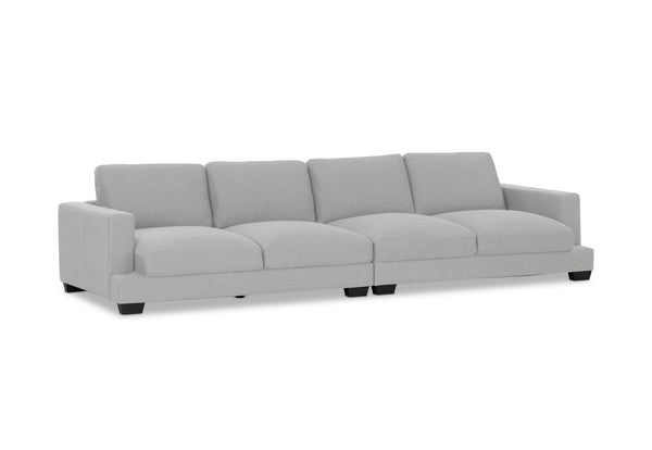 HANNES FABRIC 4 SEATER LIGHT GREY