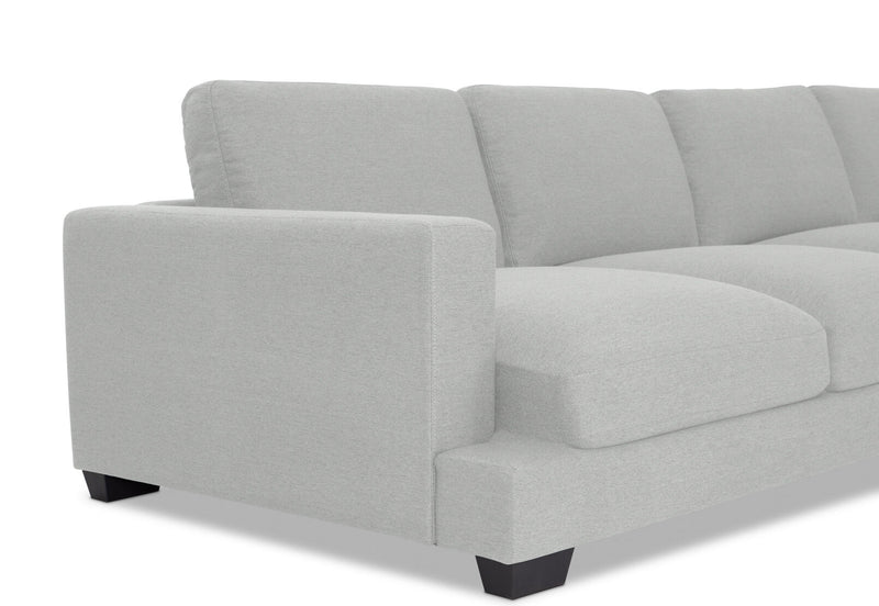 HANNES FABRIC 4 SEATER LIGHT GREY
