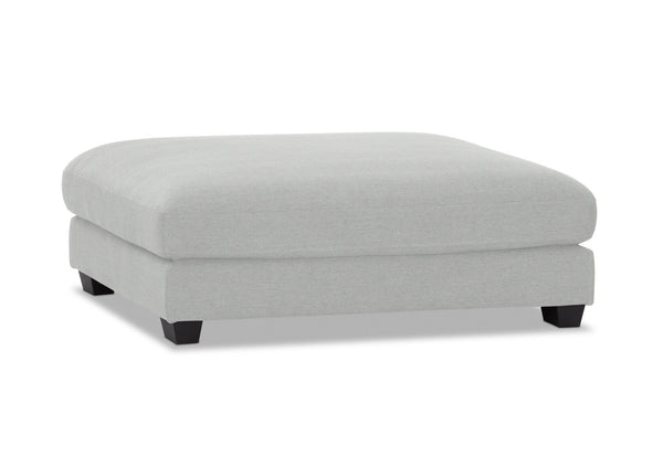 HANNES FABRIC OTTOMAN LIGHT GREY