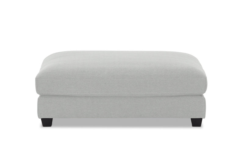 HANNES FABRIC OTTOMAN LIGHT GREY