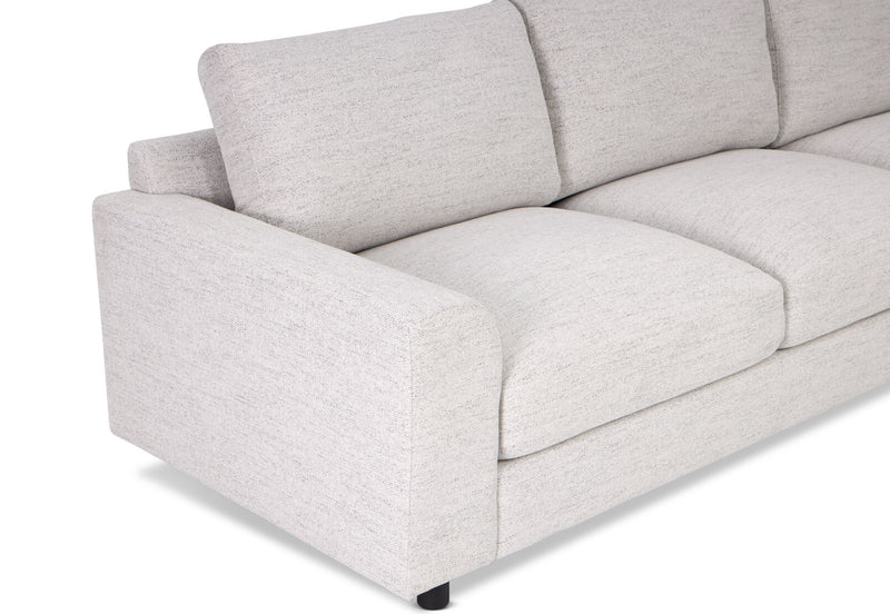 VERONICA FABRIC 3.5 SEATER SOFA PLATINUM