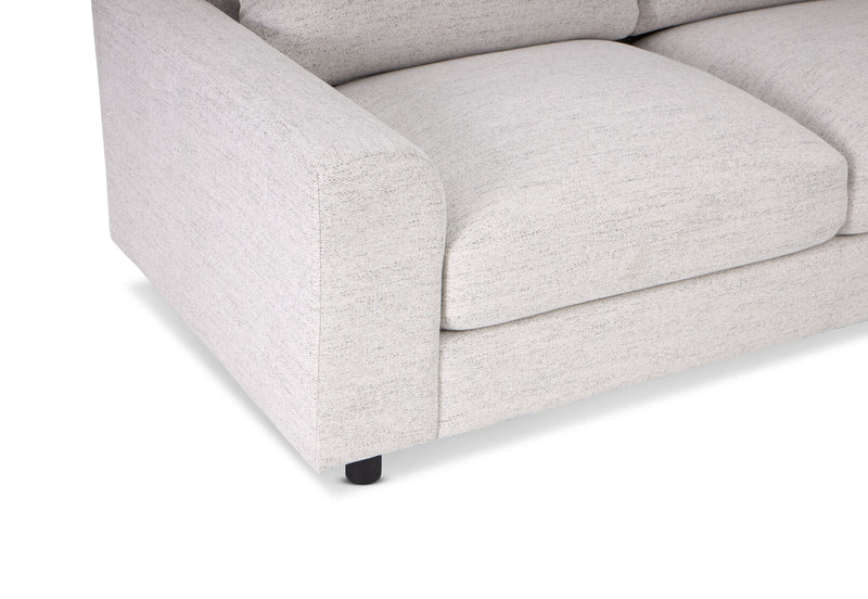 VERONICA FABRIC 3.5 SEATER SOFA PLATINUM