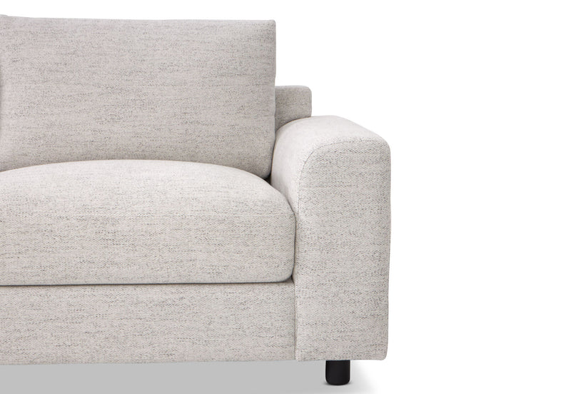 VERONICA FABRIC 3.5 SEATER SOFA PLATINUM