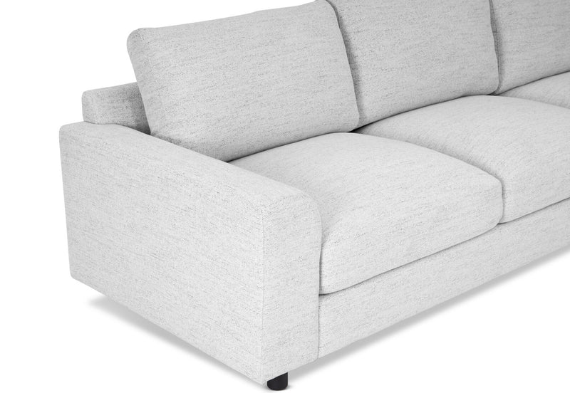 VERONICA FABRIC 3.5 SEATER SOFA STONE