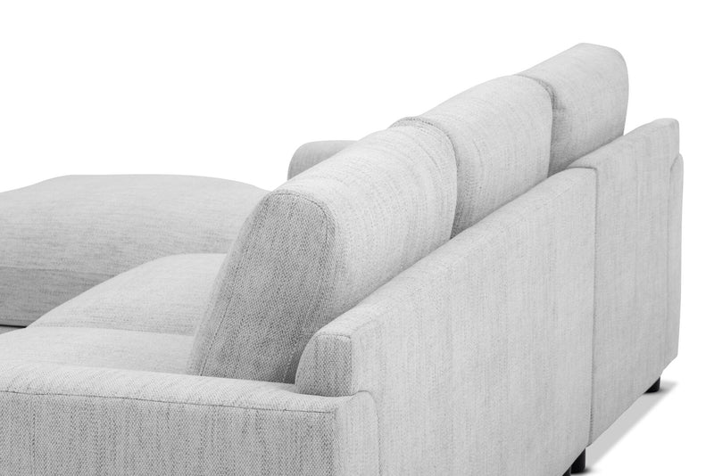 VERONICA FABRIC 3 SEAT LHF CHAISE STONE