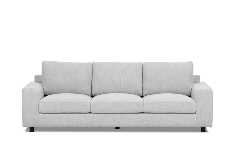 VERONICA FABRIC 3 SEATER SOFA STONE