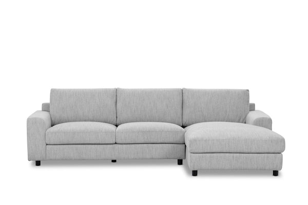 VERONICA FABRIC 3 SEAT RHF CHAISE STONE