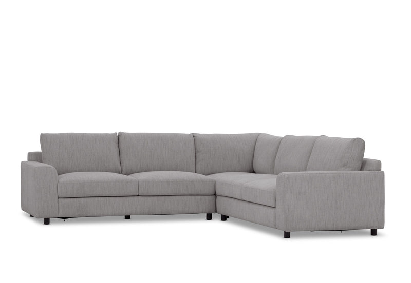 VERONICA FABRIC CORNER LOUNGE GREY