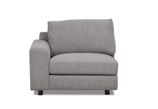 VERONICA FABRIC LHF ARM CHAIR GREY