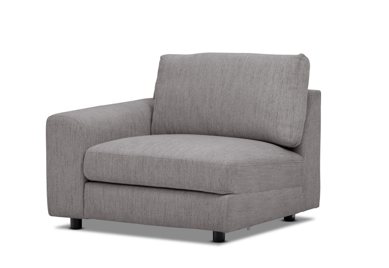 VERONICA FABRIC LHF ARM CHAIR GREY