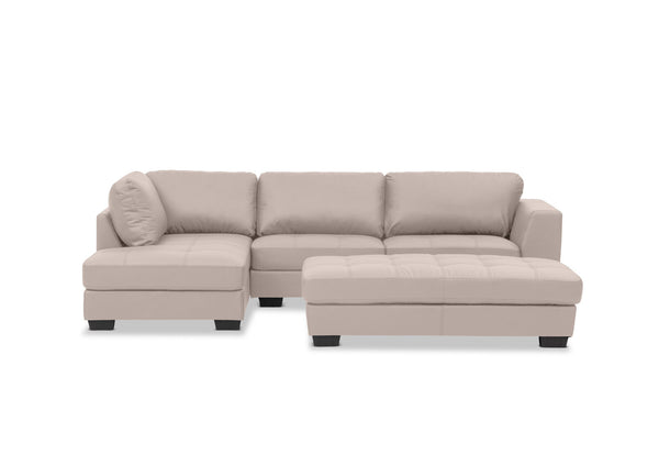 HAYWOOD LHF CORNER LOUNGE WITH OTTOMAN BEIGE