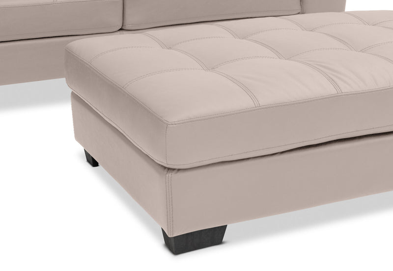 HAYWOOD LHF CORNER LOUNGE WITH OTTOMAN BEIGE