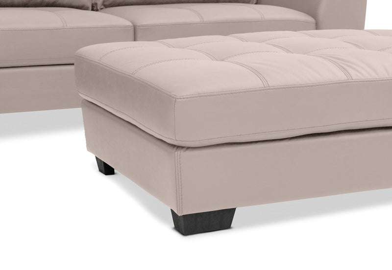 HAYWOOD LHF CORNER LOUNGE WITH OTTOMAN BEIGE