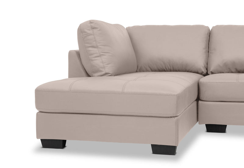 HAYWOOD LHF CORNER LOUNGE WITH OTTOMAN BEIGE