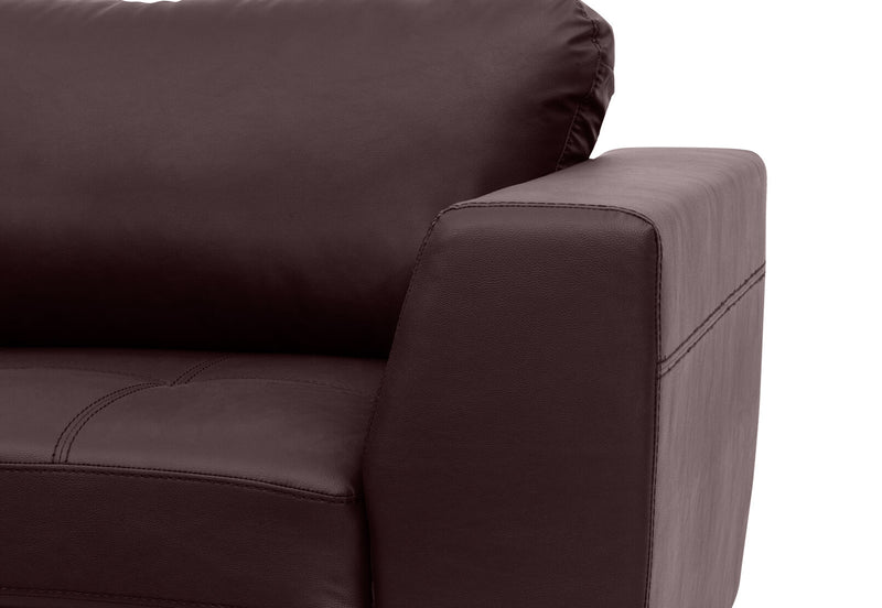HAYWOOD LHF CORNER LOUNGE WITH OTTOMAN CHOCOLATE