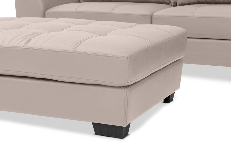 HAYWOOD RHF CORNER LOUNGE WITH OTTOMAN BEIGE