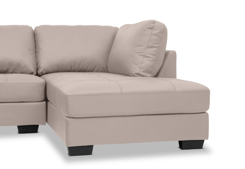 HAYWOOD RHF CORNER LOUNGE WITH OTTOMAN BEIGE