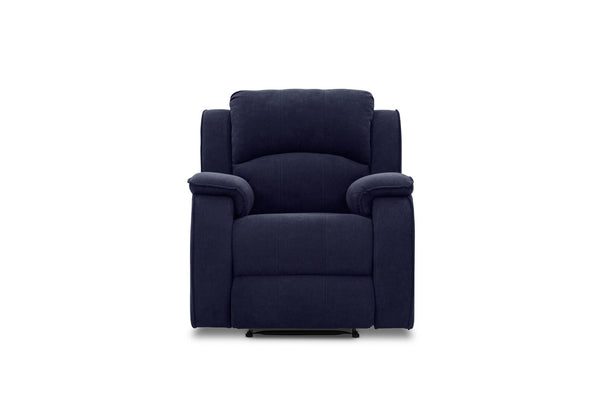KAYDEN FABRIC RECLINER NAVY