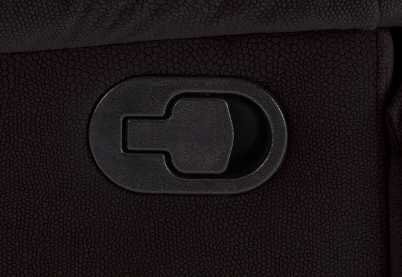 LEBRON FABRIC 2 SEATER WITH RECLINERS AND CONSOLE CHARCOAL