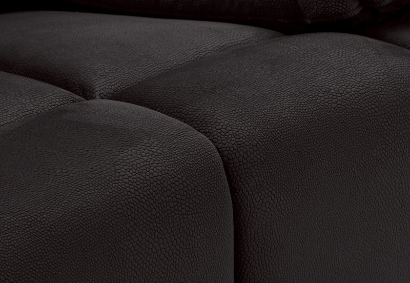 LEBRON FABRIC 2 SEATER WITH RECLINERS AND CONSOLE CHARCOAL