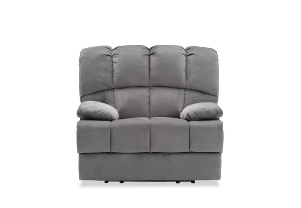 LEBRON FABRIC RECLINER DARK GREY