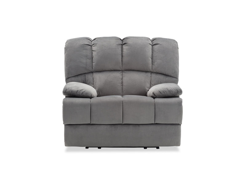 LEBRON FABRIC RECLINER DARK GREY