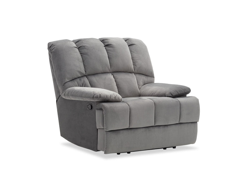 LEBRON FABRIC RECLINER DARK GREY