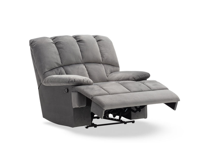 LEBRON FABRIC RECLINER DARK GREY