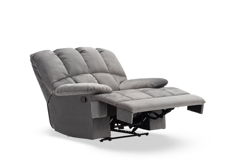 LEBRON FABRIC RECLINER DARK GREY