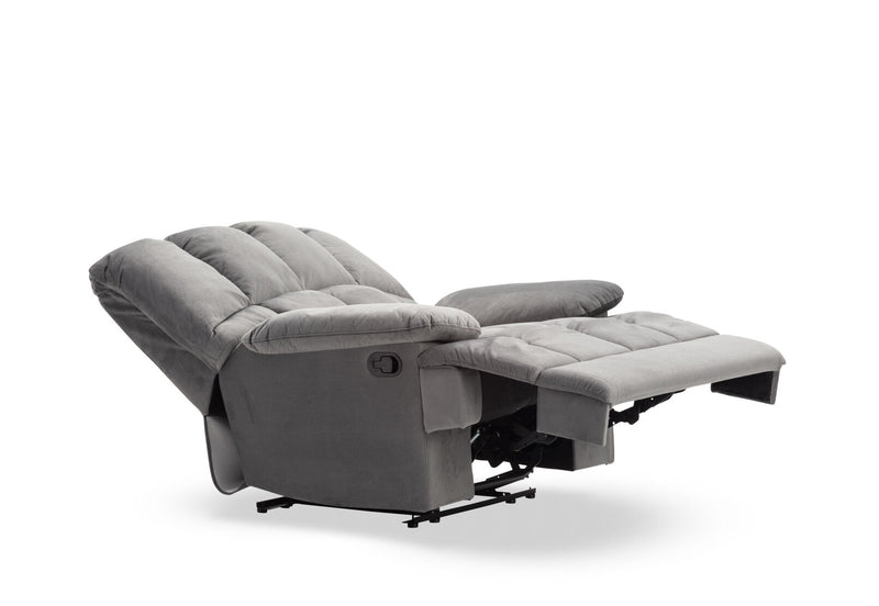 LEBRON FABRIC RECLINER DARK GREY