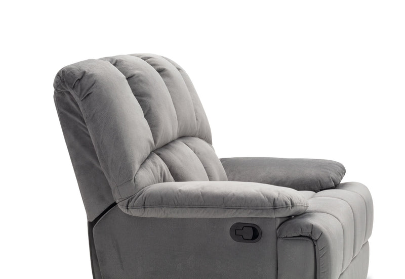 LEBRON FABRIC RECLINER DARK GREY