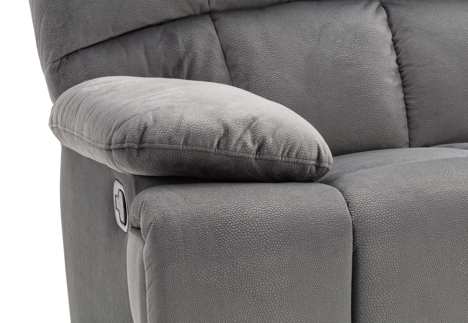 LEBRON FABRIC RECLINER DARK GREY