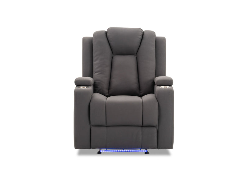 TRAVIS FABRIC RECLINER STEEL