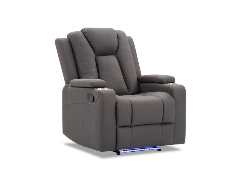 TRAVIS FABRIC RECLINER STEEL