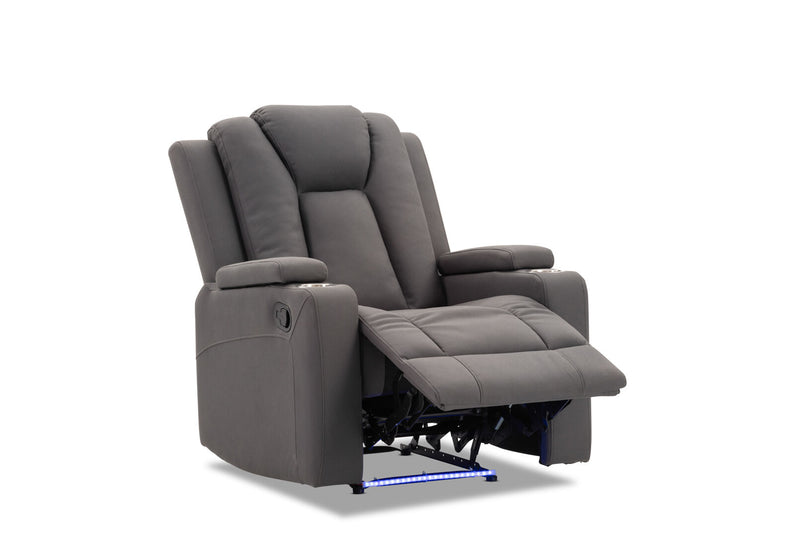 TRAVIS FABRIC RECLINER STEEL